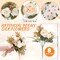8-Piece Artificial Peonies & Hydrangea Bouquet – Wedding, Home, Party, Mother's Day